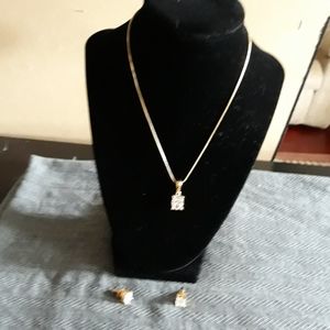 Necklace and earrings
